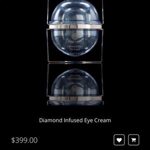 Diamond infused eye cream